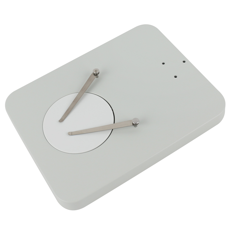 Trinocular Microscope Stereo Microscope Binocular Microscope Adjustable Table Working Stand Holder Worktable + Pillar: Red