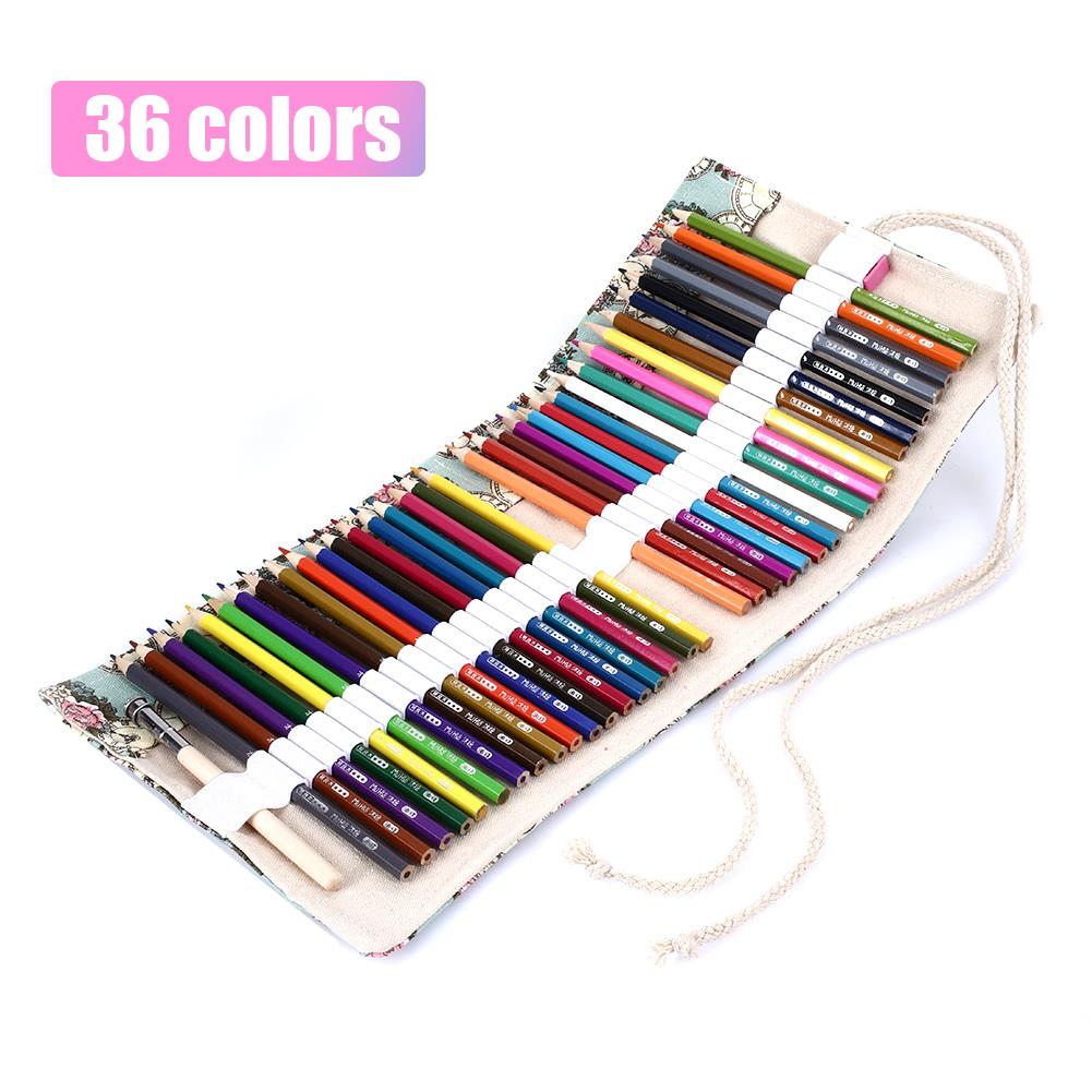 48 Colors Sketch Pencil Set Painting Tool Set Hand-Painted Color Lead Set Sketch Pencil Student Drawing Crafts Artist: 36 colors