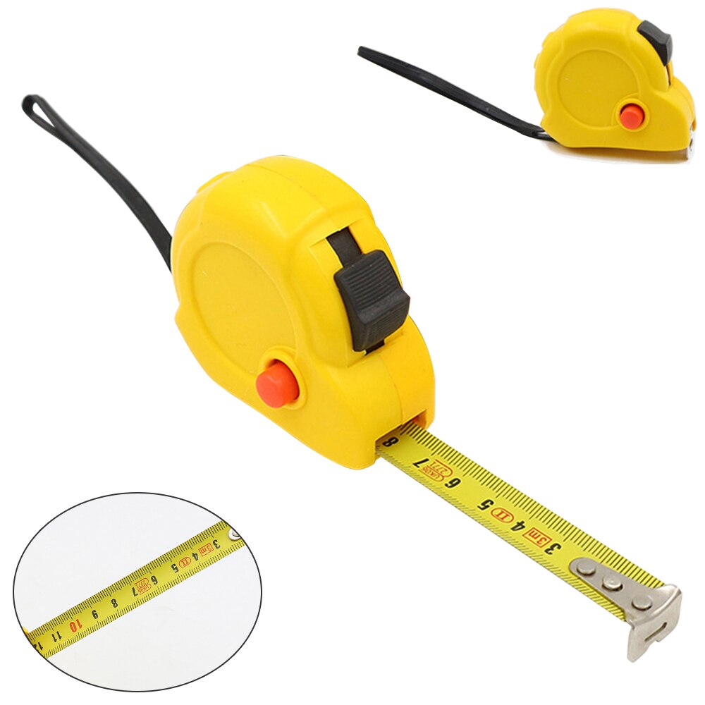 Stainless Steel Tape Measure Meter 3m Thickened Self-locking Rubberized Woodworking Tool Pull Ruler Metric Tape Measuring Tool