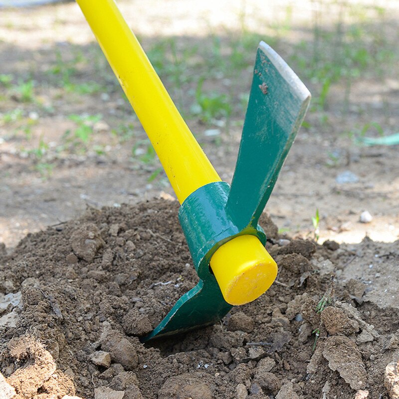 Pickaxe multifunción para acampada al aire libre, montaña, mango de fibra de vidrio, herramientas de mano de tamaño pequeño para jardín, cuidado de deshierbe