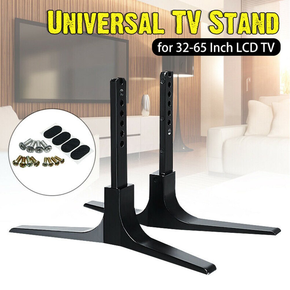 Pedestal plano Universal de aleación de aluminio, soporte fácil de instalar para TV, Base de mesa, accesorios para afilado para TCL, 32-65 pulgadas, 1 par