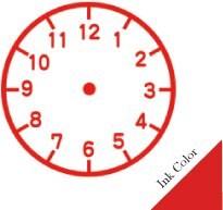 Klok Stempel Leren Tijd Vroeg Onderwijs Leermiddelen Voor Kinderen Leren Op Horloge Meerdere Stijl Seal Voor Basisschool: RED INK --PATTERN B