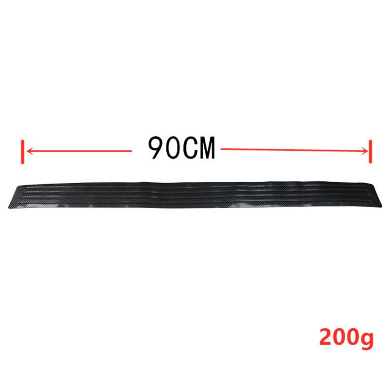 90/104cm Car Carbon Fiber Trunk Bumper Anti-friction Rubber Decoration Protection Strip Rear Guard Plate sticker car accessories: 90cm