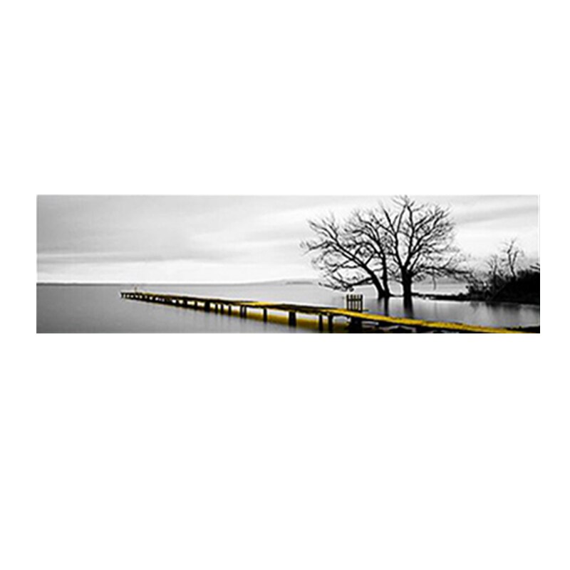 Moderne Foto 'S Zwart En Wit Landschap Schilderen Wall Art Bomen Foto 'S Voor Woonkamer Posters en Prints Canvas Foto 'S: 40x160cm / tree4