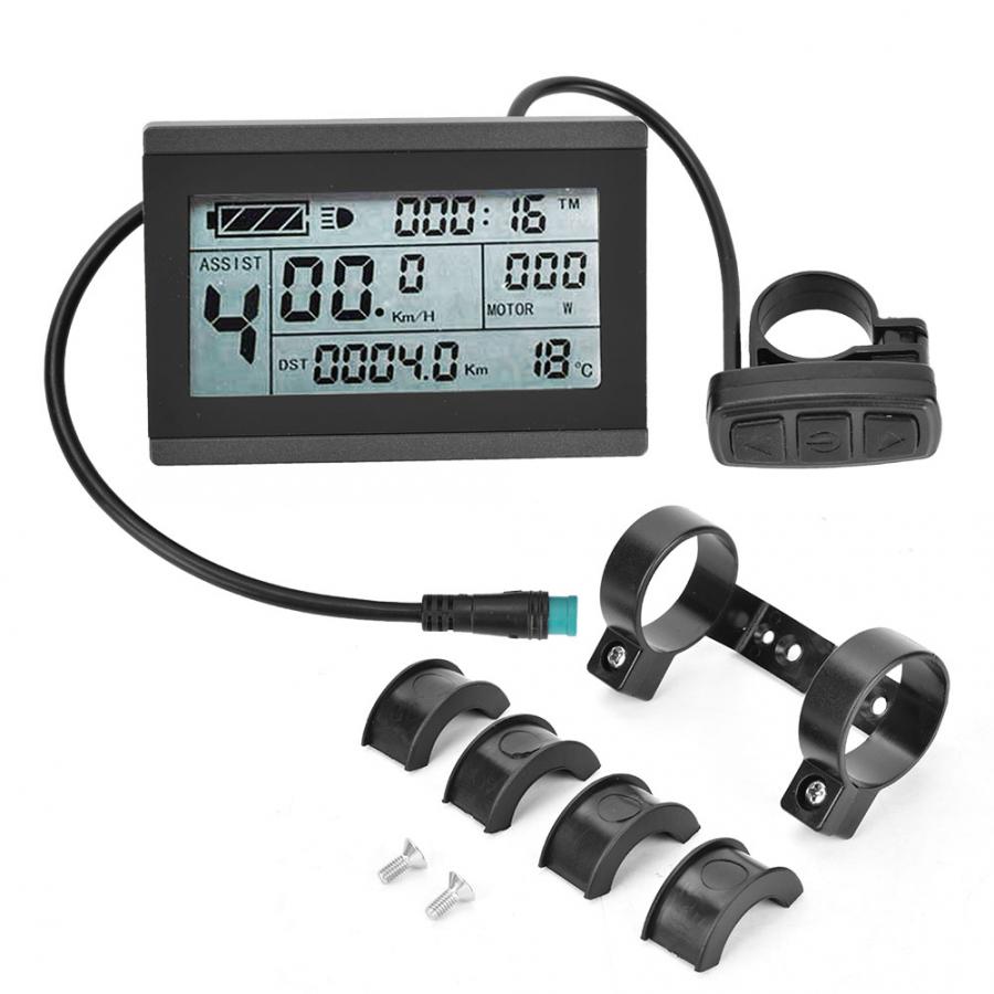 E-bike Motor KT-LCD3 Plastic Electric LCD Display Meter with Waterproof Connector for Bicycle Modification Apply to KT-Controlle