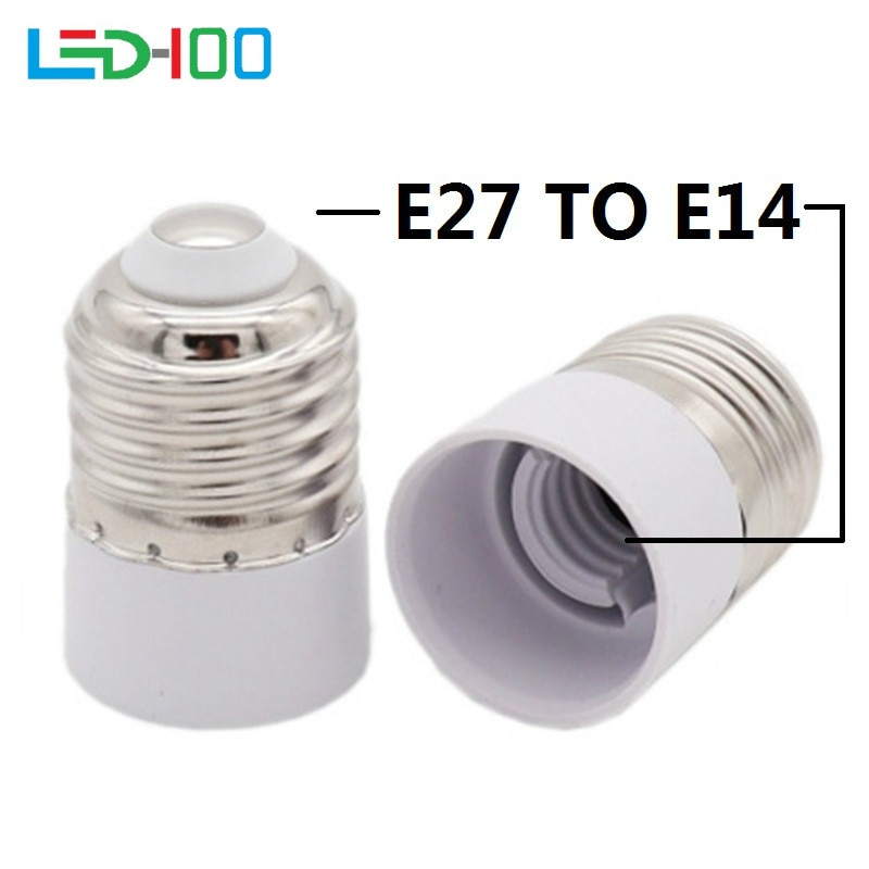 Van E27 Om E14 Lamphouder Converter E14 Lamp Socket Adapter E27 Lampvoet Vuurvast Materiaal Schroef Mond Lamp Socket wisselaar
