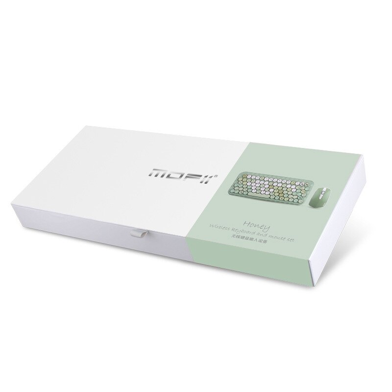 2.4G Wireless Mini Keyboard＆mouse Set Diamond Hive Shape Noiseless Keyboard for Laptop Desktop Pad