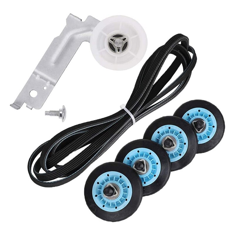 Dryer Repair Kit for Samsung DC97-16782A Dryer Drum Support Roller, 6602-001655 Dryer Drum Belt, DC93-00634A Pulley: Default Title