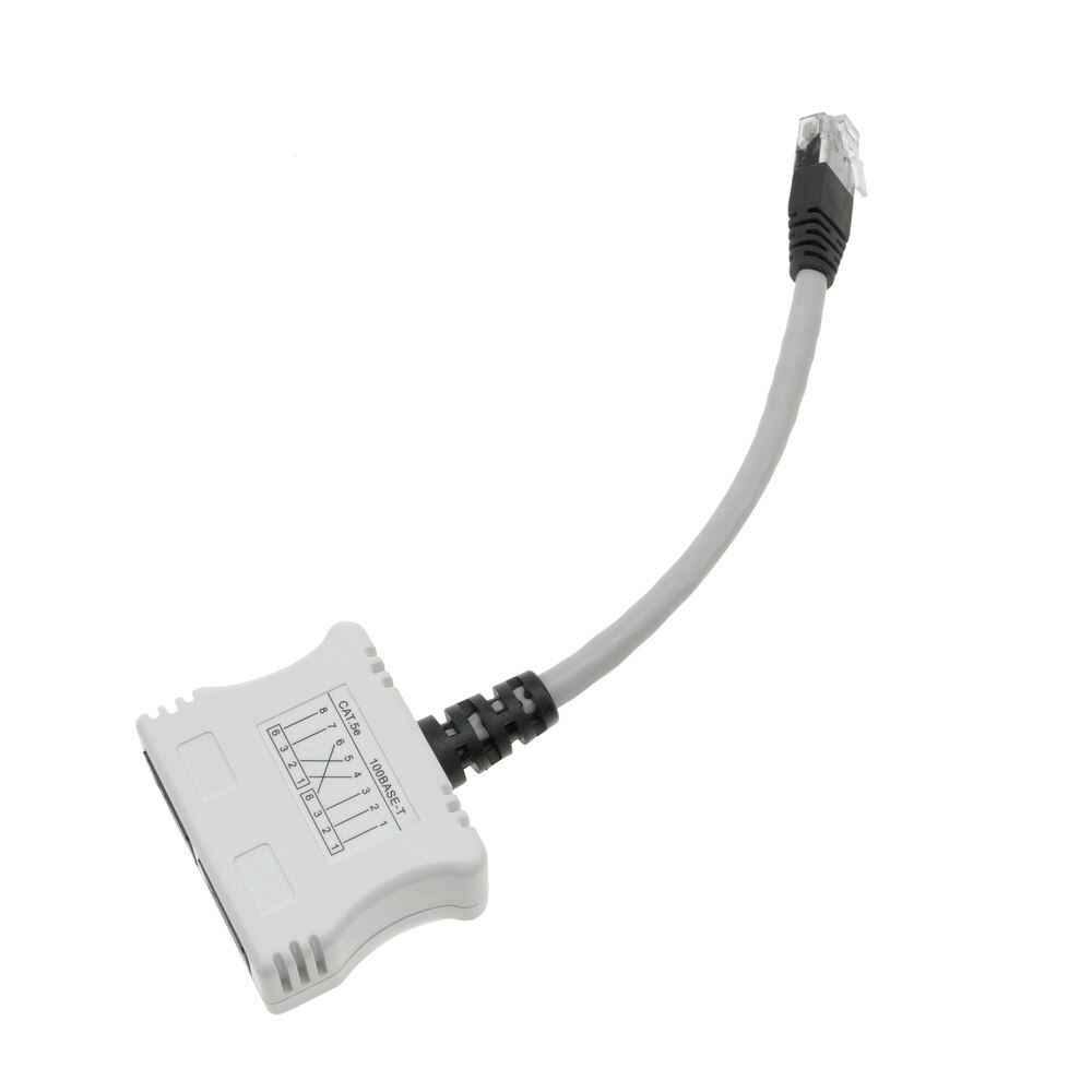 BeMatik - Duplicador RJ45 UTP Cat.5e T-MOD (1 RJ45 macho a 2 RJ45 hembra)