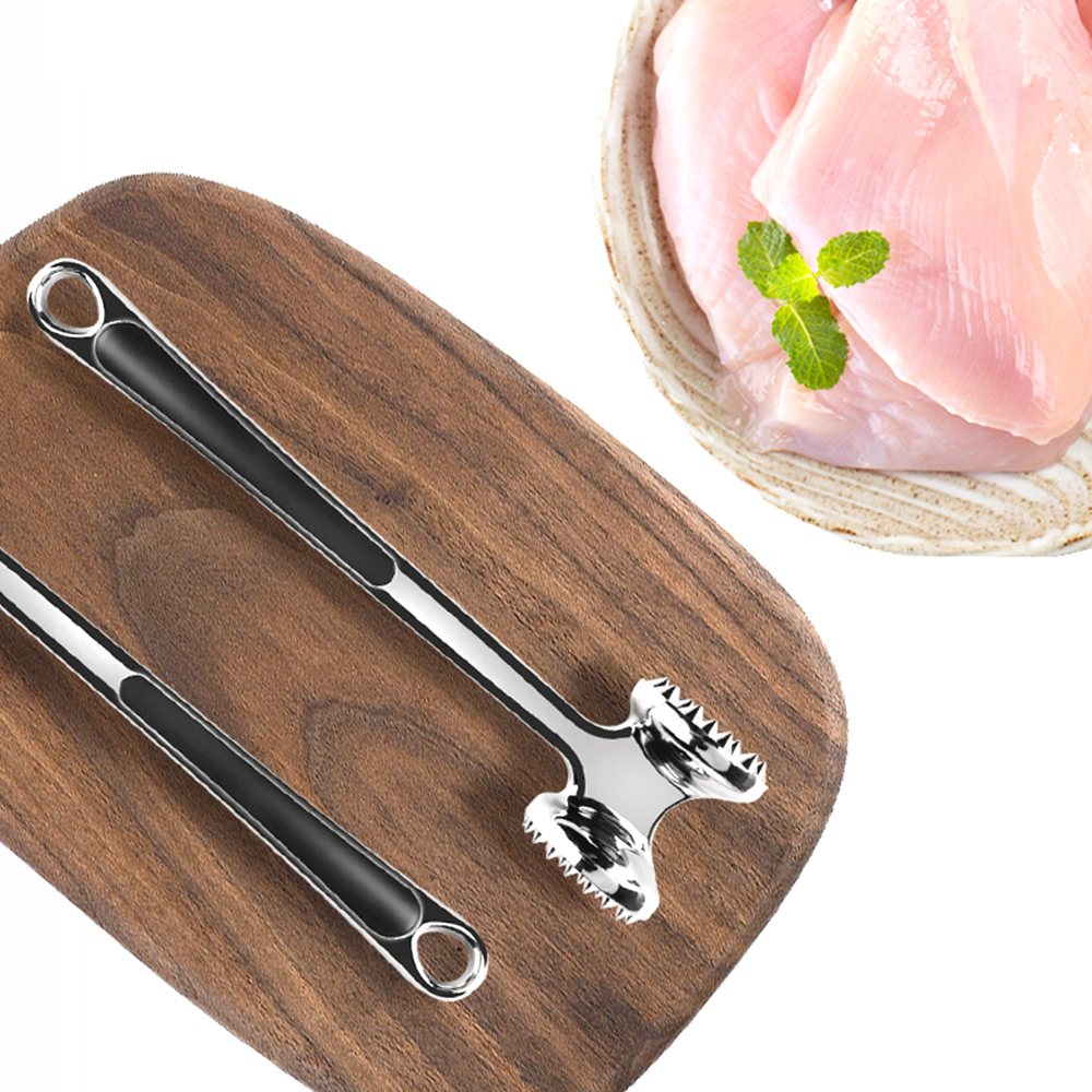 1pcs Zinc Alloy Loin Pork Chop Steak Meat Velvet Tenderloin Zinc Alloy Meat Hammer For Kitchen Tools
