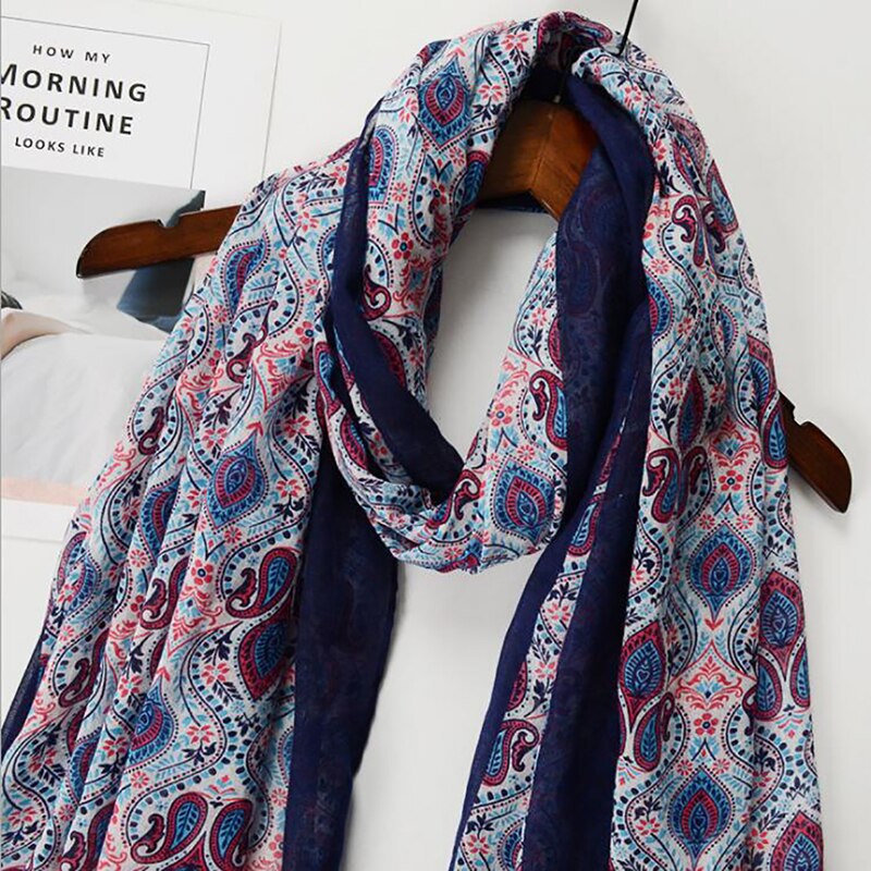 Ethnische Kopf Schal Hijab Schal Frauen Schals Spanien Stil Bohemian Hippie Geometrische Muster Quasten Schal