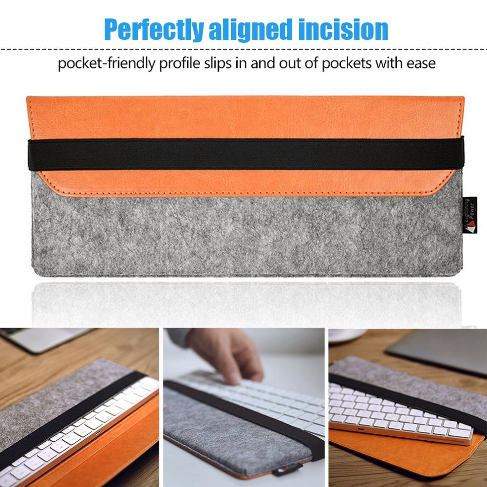 Keyboard Protective Soft Sleeve For Apple Magic Keyboard Bluetooth Wireless Keyboard Dust Proof Felt Storage Protection Bag