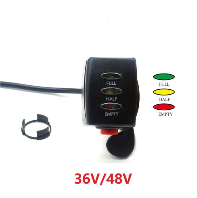 SOMEDAY Electric Bicycle Finger Throttle with Battery Power Indicator 15DX for 36V / 48V Ebike Wuxing Brand Thumb Throttle