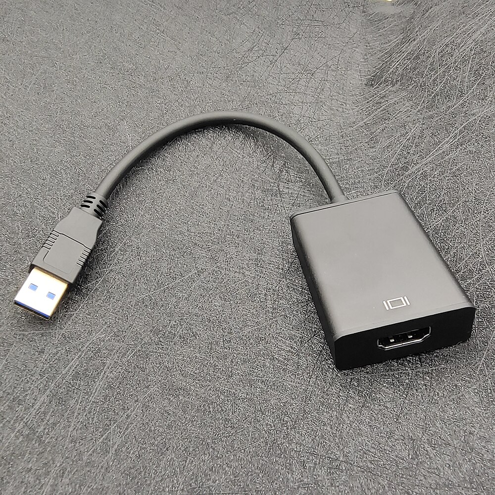 USB 3.0 do wejście HDMI konwerter multimedialny wyświetlacz Adapter graficzny HD 1080P na PC projektor do laptopa LCD HDTV darmo sterownik