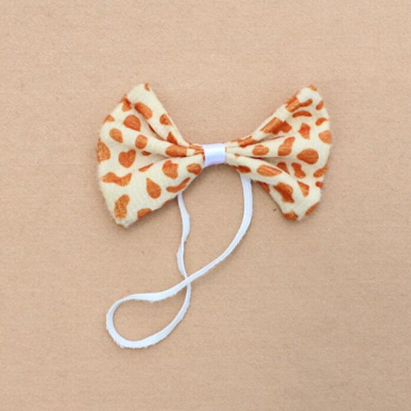 Kleurrijke Dier Strikje Handgemaakte Tijger Luipaard Giraffe Print Ties Kids Kinderen Prestaties Props Party Dress Up Decor: Giraffe Print