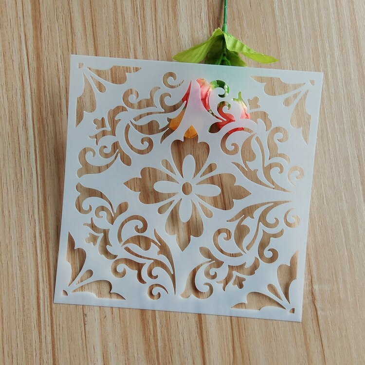 drawing Datura template DIY plastic wall painting spray painting template PET hollow painting template customization: 7