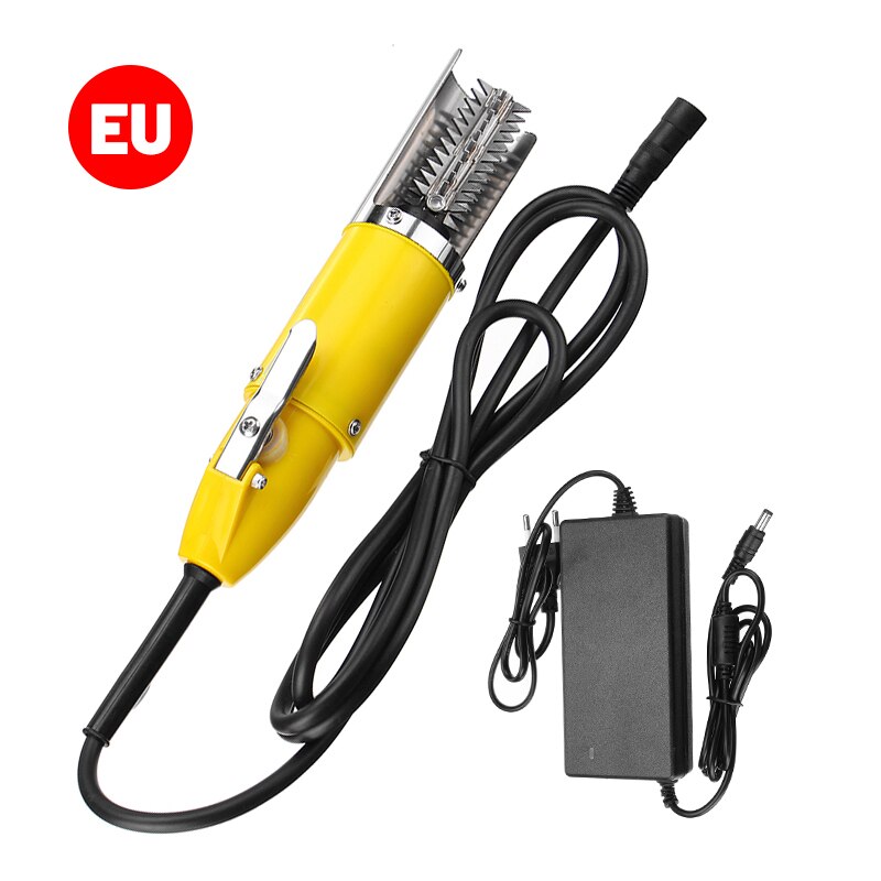 120W 220V Electric Fish Scaler Waterproof Charging Portable Fishing Scalers Clean Easy Descaler Scraper Seafood Tools Kitchen: Yellow