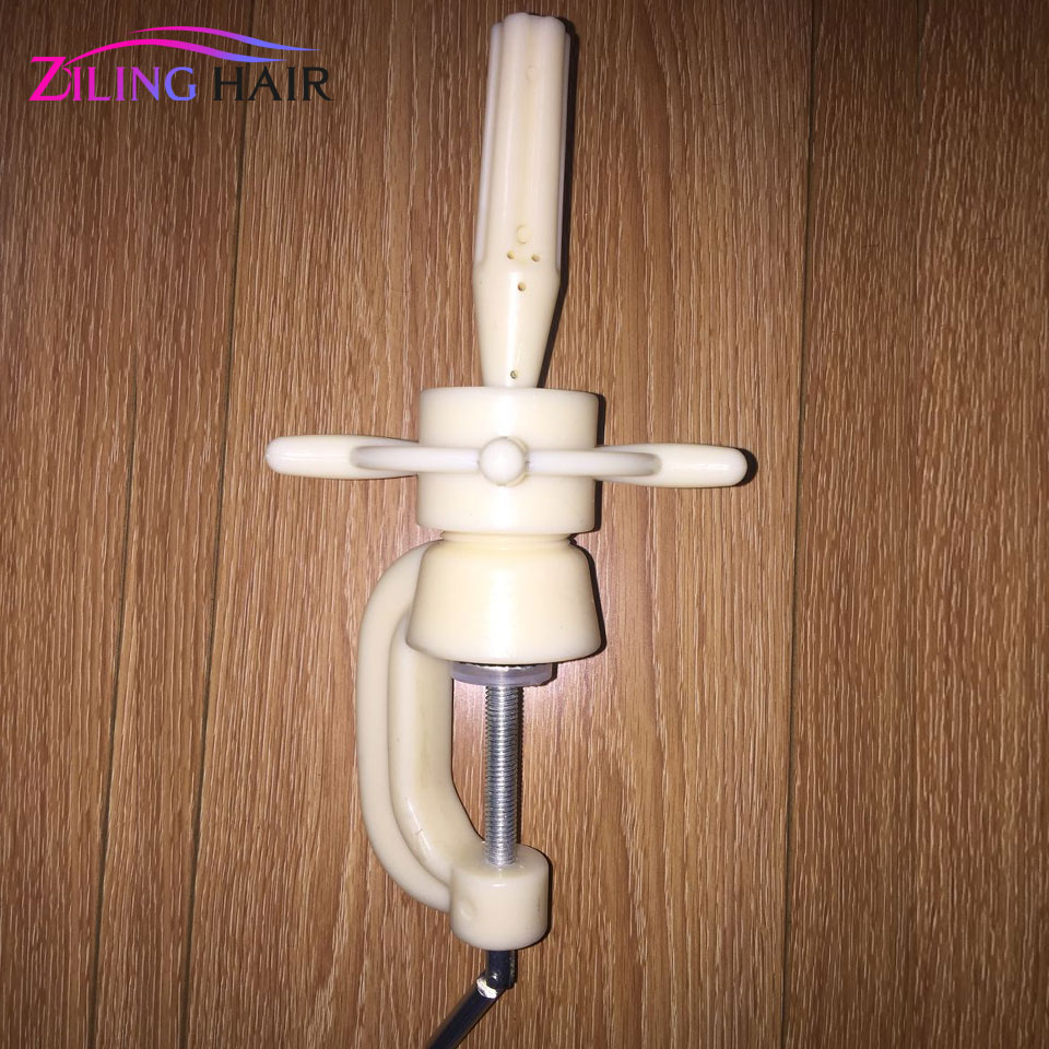 Soporte de cabeza de maniquí ajustable para entrenamiento de cabello, modelo de peluquería, accesorios para cabeza de maniquí, herramientas: Rosa