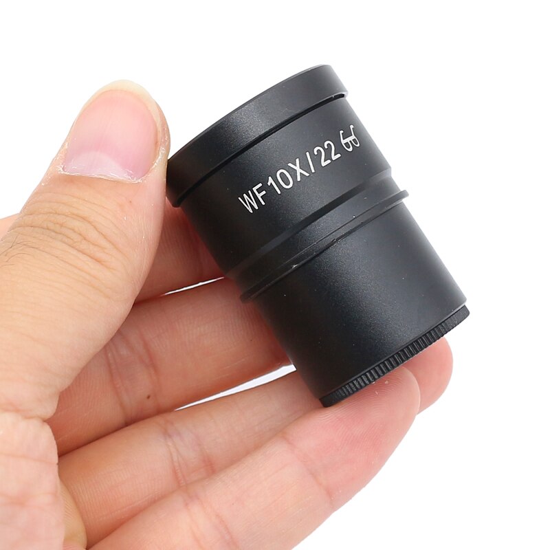 Lente Ocular WF10X de campo amplio, lente Ocular óptico de alto punto Ocular para microscopio estéreo, campo de visión de 20mm o 22mm, 10X, 1 par