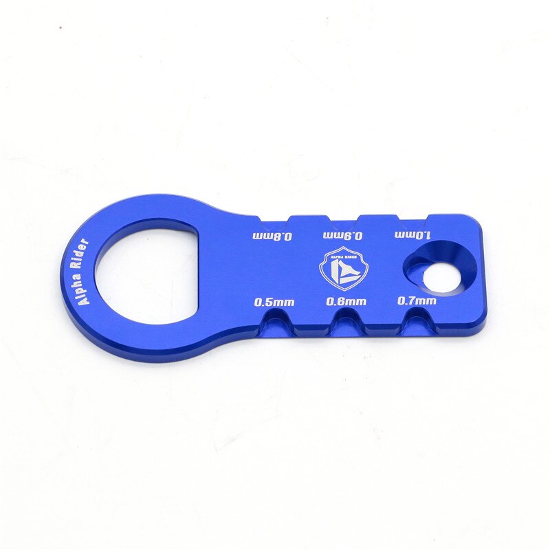 Spark Plug Gap Tool Gauge 0.5mm 0.6mm 0.7mm 0.8mm 0.8mm 1.0mm Aluminum bottle opener on opposite end