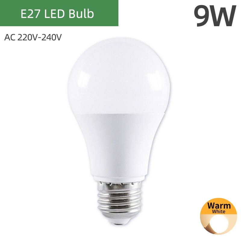 =(K)= Lamp UVC UV Germicidal Bulb E27 LED Corn Lights Sterilizer Lamp Ozone Light Bulb Indoor Disinfect Light E27 Ultraviolet: Global WarmWhite 9W
