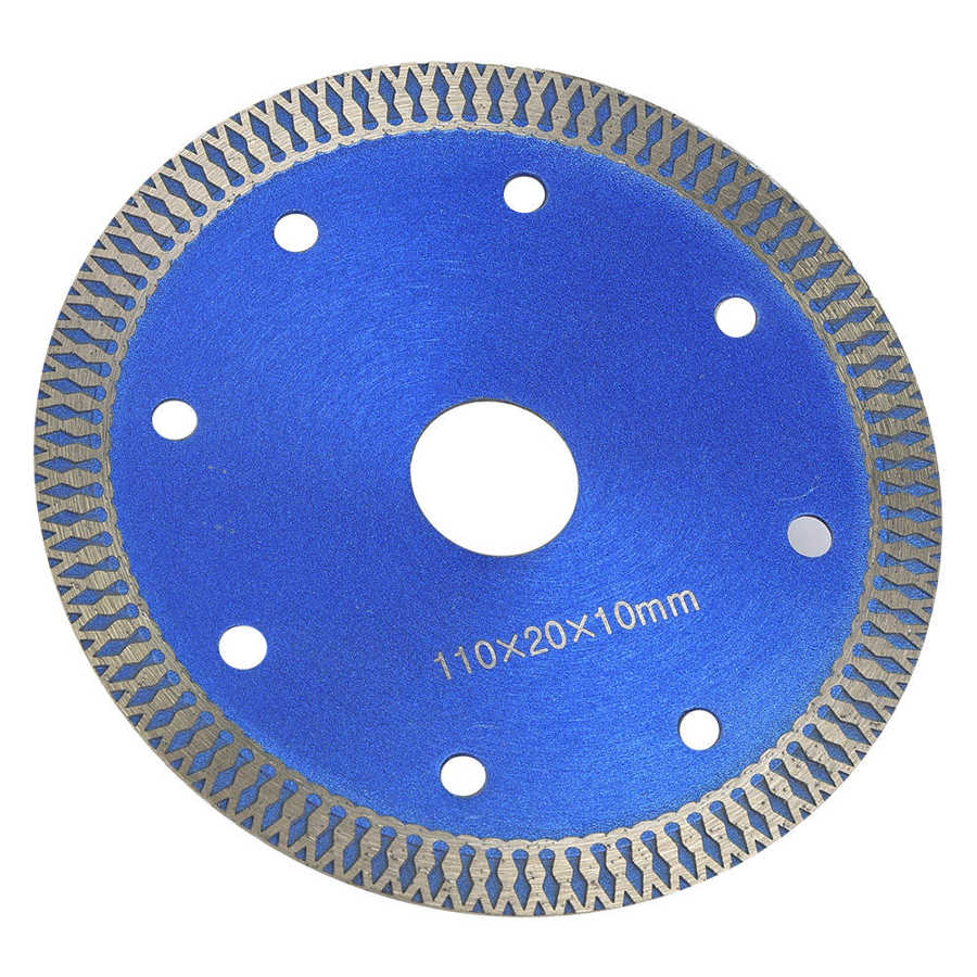 110mm Circular Saw Wheel Ceramic Porcelain Tile Cutting Blade Black/Blue