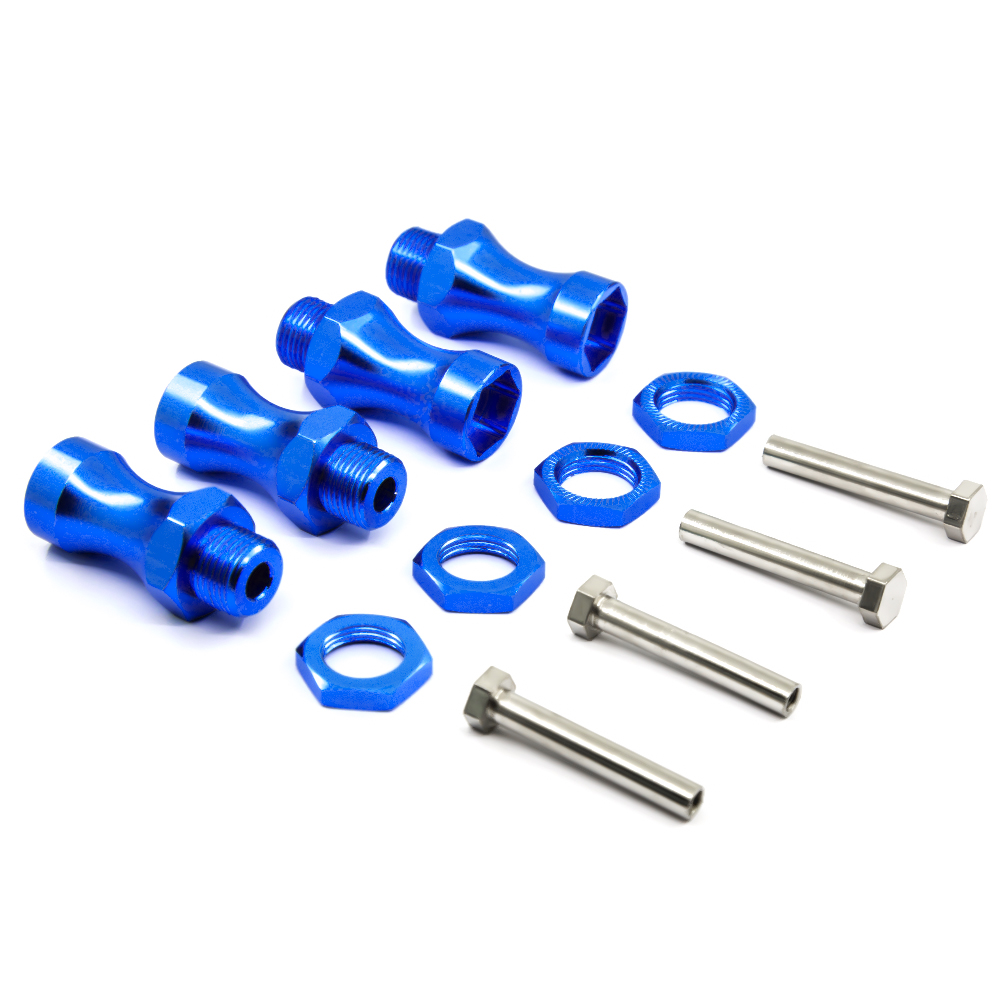 4pcs Wheel Hex 12mm Turn 17mm Lengthened Thickening 30MM Aluminum Adapter HSP 1/10 RC Car Buggy Bigfoot Truck Can Use 1/8 Tires