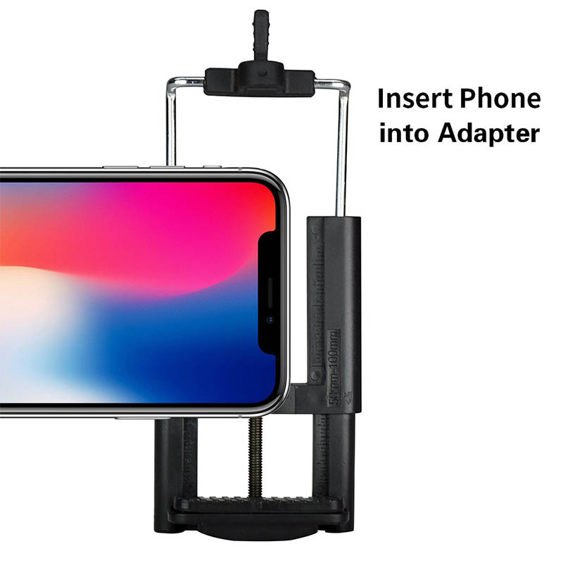 Cell Phone Tripod Adapter Mount Holder Clamp for Xiaomi iPhone X 8 7 6s Plus SE Huawei Samsung S9 S8 Adjustable Smartphone Clip