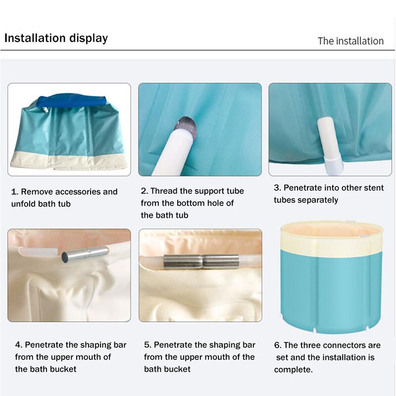 68Cm/70Cm Bad Niet-Opblaasbare Bad Vat Opvouwbare Bad Vouwen Isolatie Emmer Voor Badkamer Thuis sauna Volwassen Bad