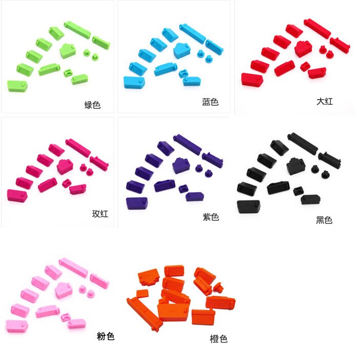 13 Stks/set Kleurrijke Silicone Anti Dust Plug Cover Stopper Laptop Stof Plug Laptop Stofdicht Usb Stof Plug Computer Accessoires