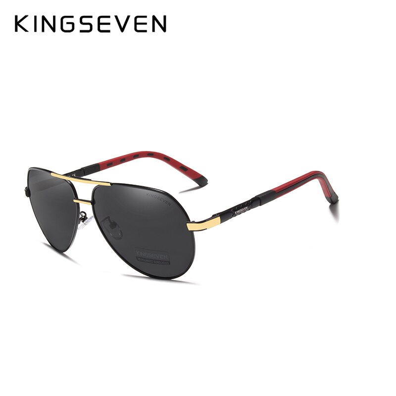 KINGSEVEN Männer Jahrgang Aluminium Polarisierte Sonnenbrille Klassische sonnenbrille Beschichtung Objektiv Fahren Schattierungen Für Männer/Wome