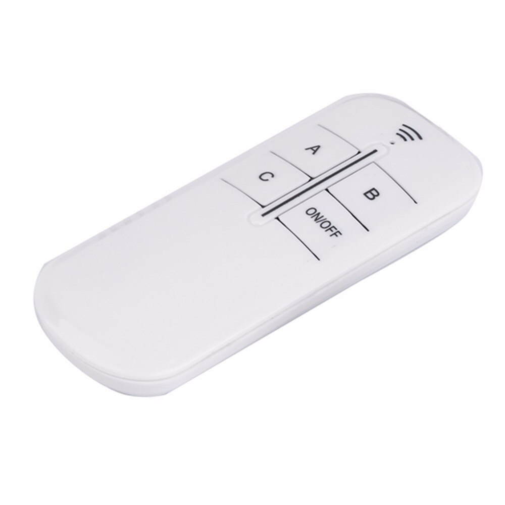 3 Manier Op/Off Switcher Splitter Digitale Rf Afstandsbediening Muur Schakelaar Draadloze 220V Voor Licht Lamp Anti-Interferentie Wit