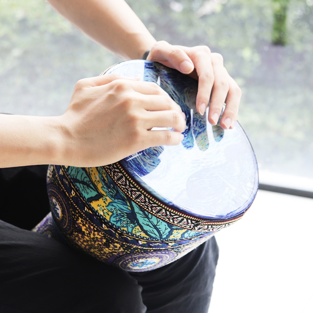 4 Inch / 6 Inch / 8.5 Inch African Djembe Drum Colorful Wood Good Sound Traditional Musical Instrument