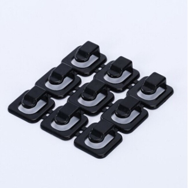 18 Pcs/Set Wire Winding Clip Self-adhesion Wire Winding Device Wire Arranging Clip Buckle Type Wire Winding Device Tools: black