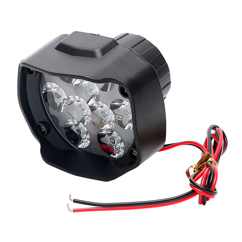 Universele Motorfiets Led Koplamp Lamp Super Heldere 900Lm Scooters Fog Spotlight 6500K Wit Werken Spot Light 12-80V Lichten