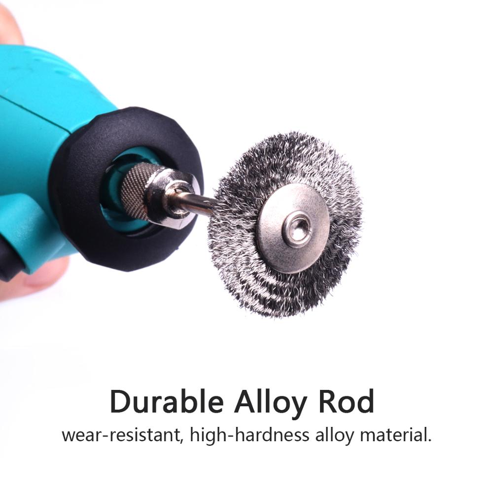 20 sztuk trwała szczotka druciana 25mm * 35mm stalowa szczotka obrotowa szczotka druciana es dla Demel/szlifierka narzędzie obrotowe/mini wiertarka polerowanie
