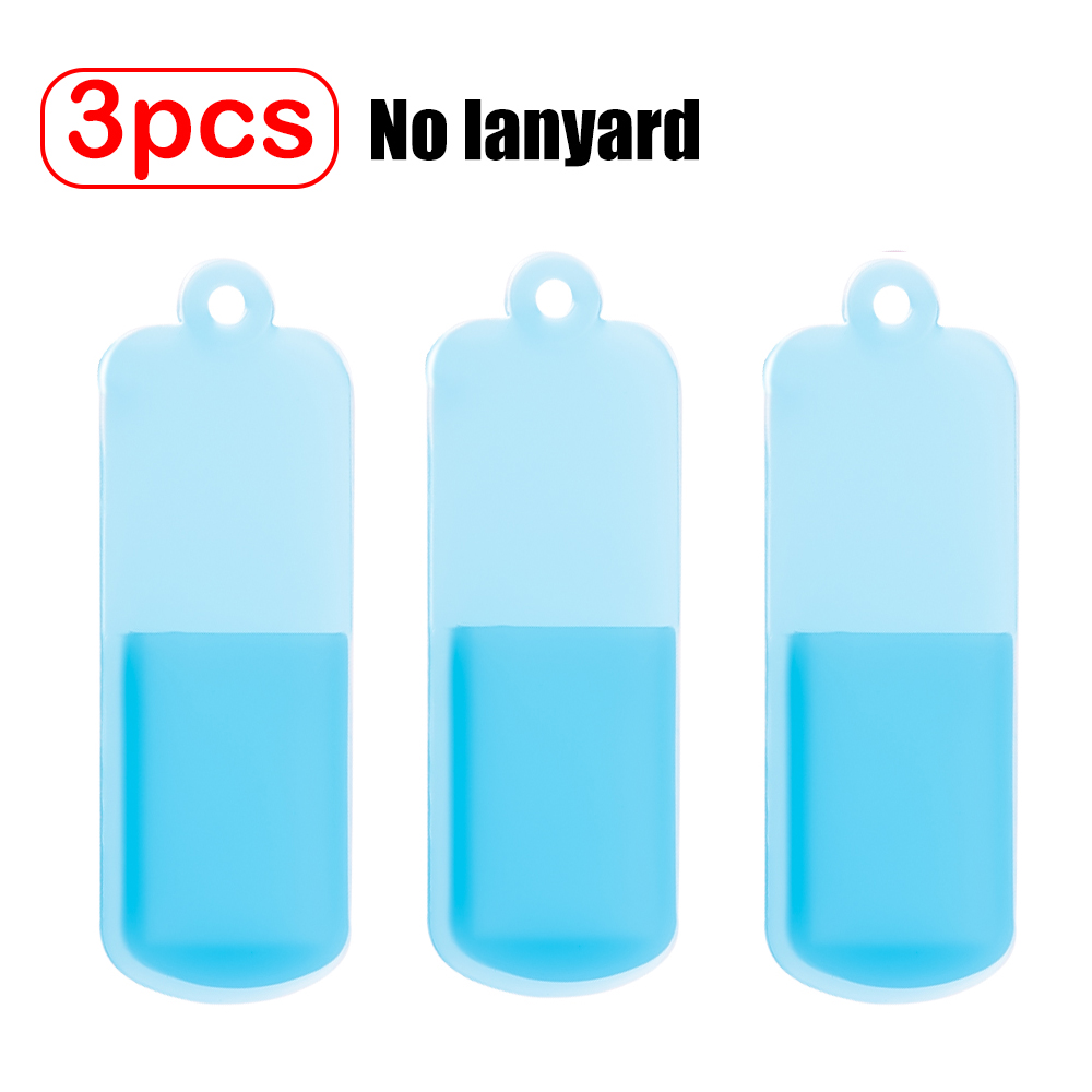 1/3pcs Silicone Dustproof Cover For U Disk Protective Case Portable USB Flash Drive Dust Caps with Lanyard U Disk Storage Case: grey