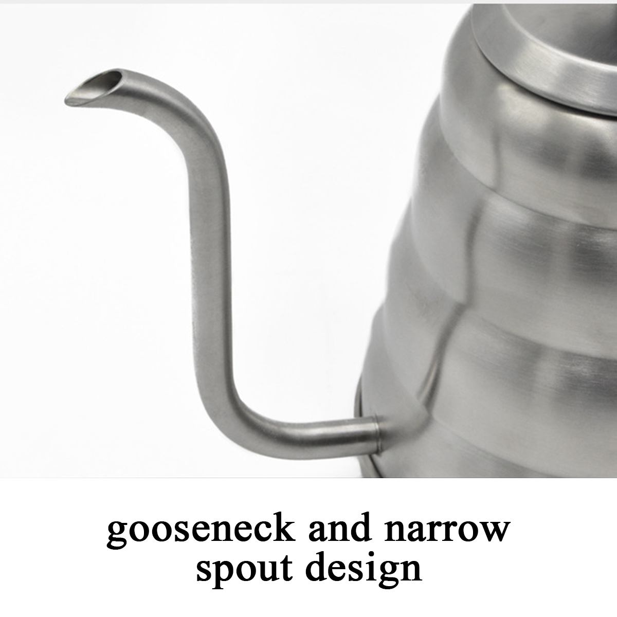 Bouilloire à Long bec col cygne | Cafetière en acier inoxydable 1.2/1L bouilloire à Long bec, bouilloire à café à goutte, Thermo Maker théière Pour Over