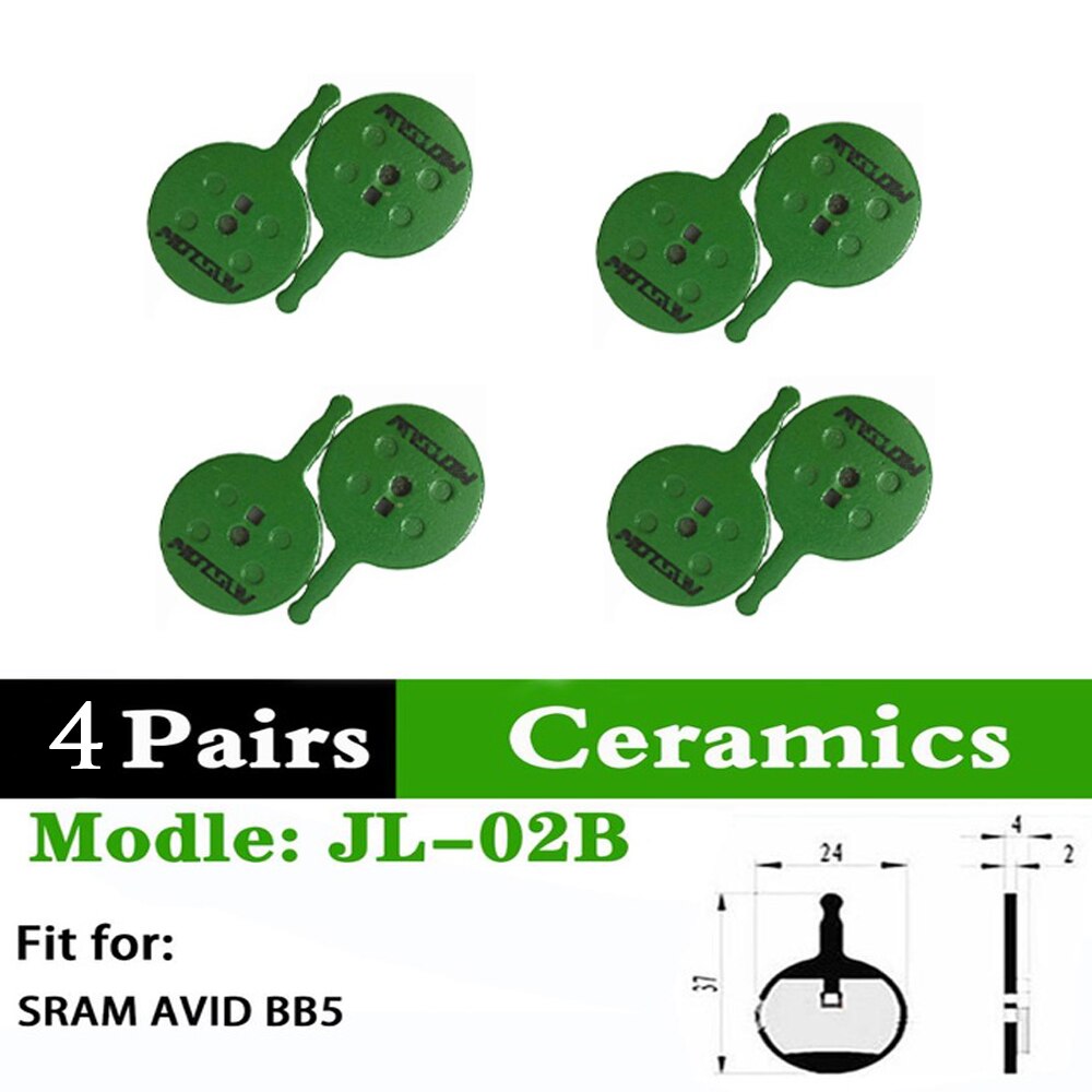 2 Paare Keramik Fahrrad Bremsbeläge MTB fahrrad 2Stck bremsbelag für S Shimano Sram eifrig M315 M355 M365 m395 M445 M447 MT200 M525 M375: 02B 4 Paare Keramik