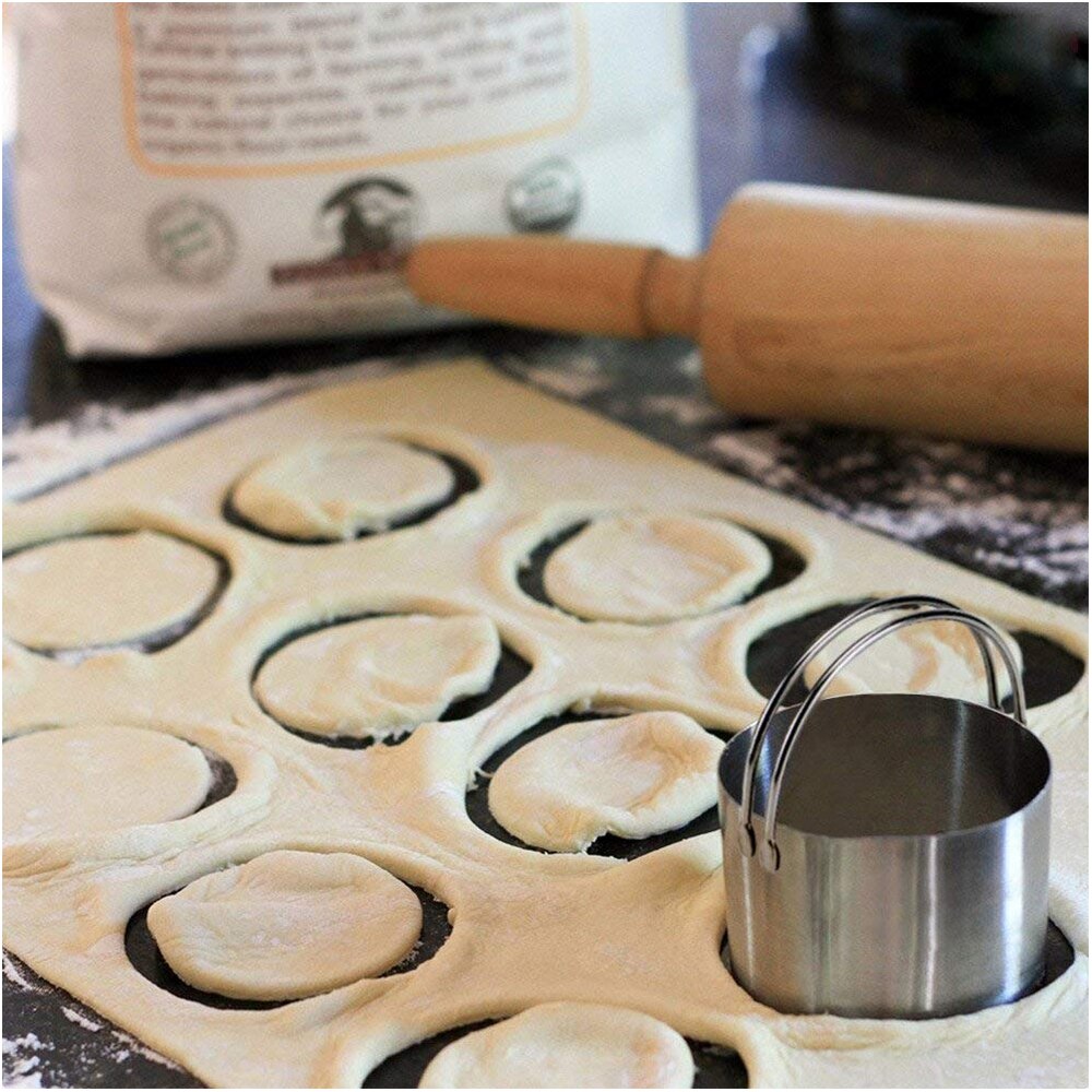 Pastry Cutter Scraper Set Stainless Steel Dough Blender Pizza Biscuits Dough Cutter-Chopper Baking Tools Kit