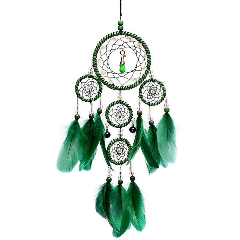 Nordic Indian Style Dreamcatcher Handmade Wind Chimes Hanging Pendant Dream Catcher Home Wall Art kids room Hanging Decorations: b