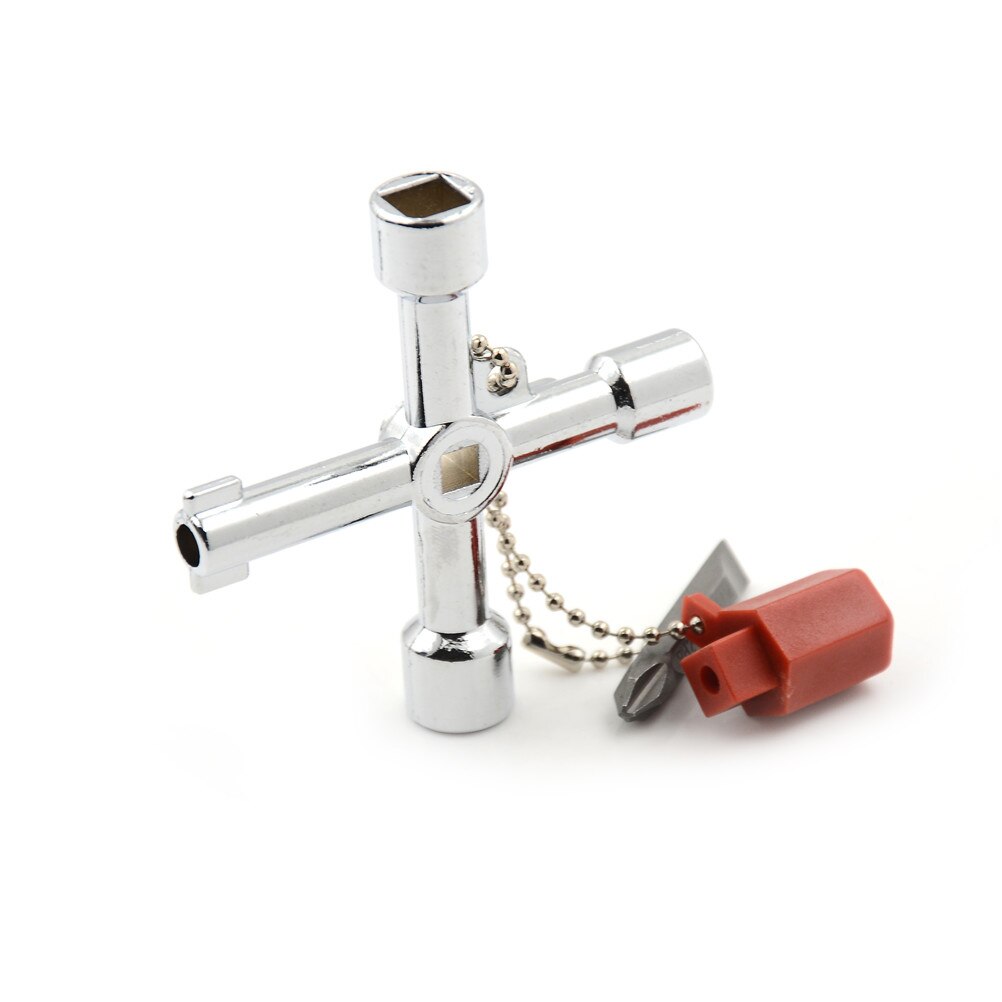 1PC Universal 5 In 1 Cross Square Triangle Train Electrical Cabinet Elevator Key For Gas Electric Meter Cabinets Bleed Radiators
