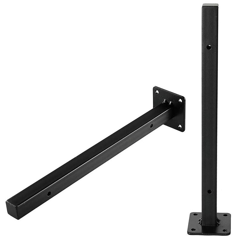 Heavy Duty Floating Shelf Brackets-300 mm Blind Industrial Metal Shelf Supports, Wall Mounted Concealed Hardware Brace for DIY o: Default Title