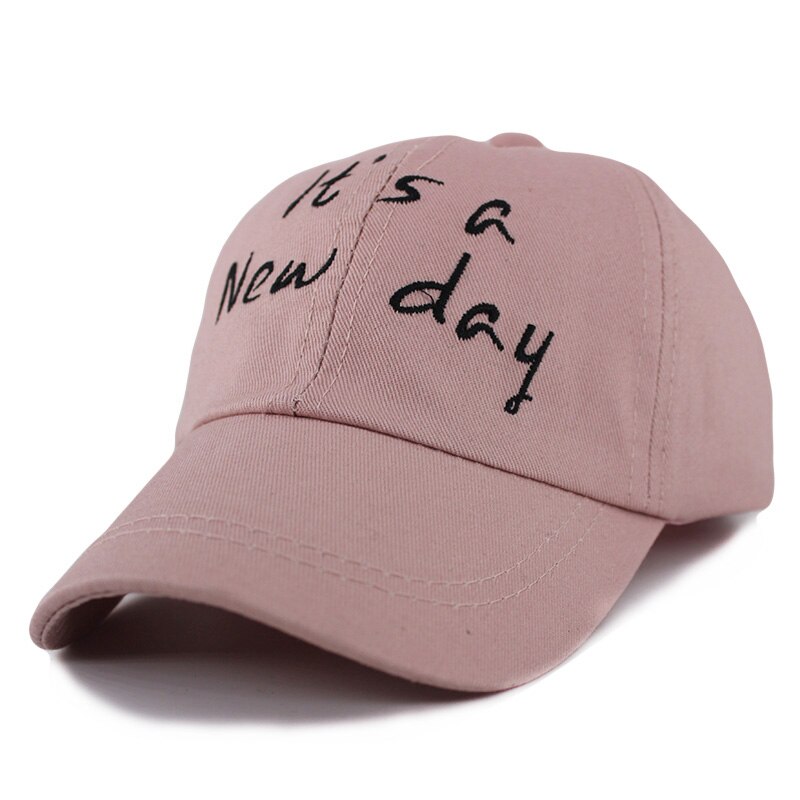 Nuevas gorras de béisbol para niños y niñas, gorras de Sol para exteriores, gorras deportivas informales ajustables con letras para verano: Rosa