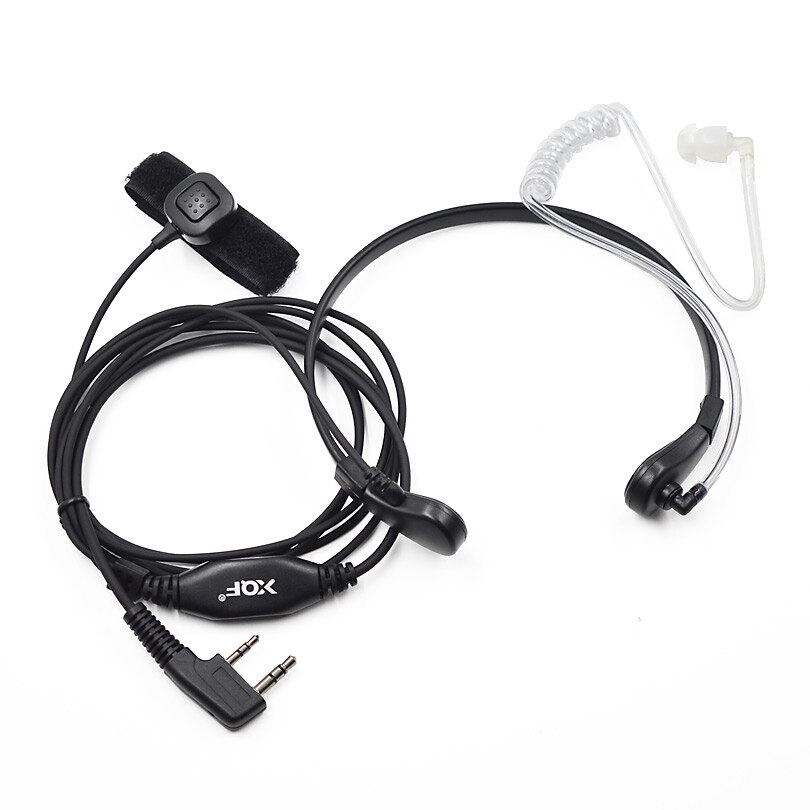 Keel Microfoon Walkie Talkie Headset Ptt Voor Draagbare Cb Radio Baofeng UV-5R Uv 82 GT-3 UV-B5 BF-888S UV-6R UV-5RE Plus