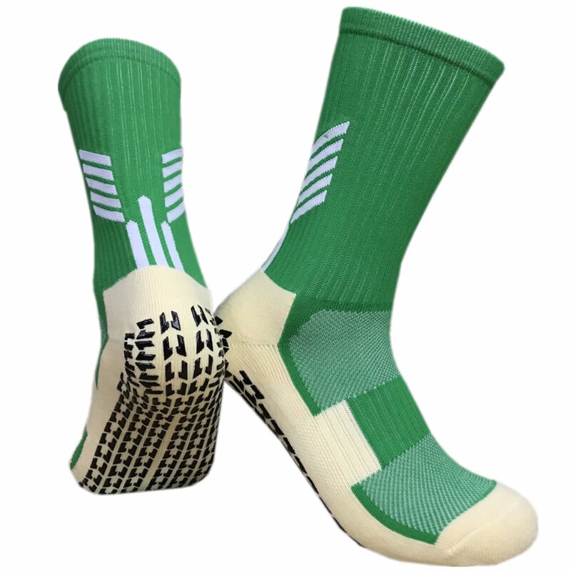 Antislip ademende katoenen crew comfort voetbalsokken basketbalsokken voor heren antislip sportsokken: Groente