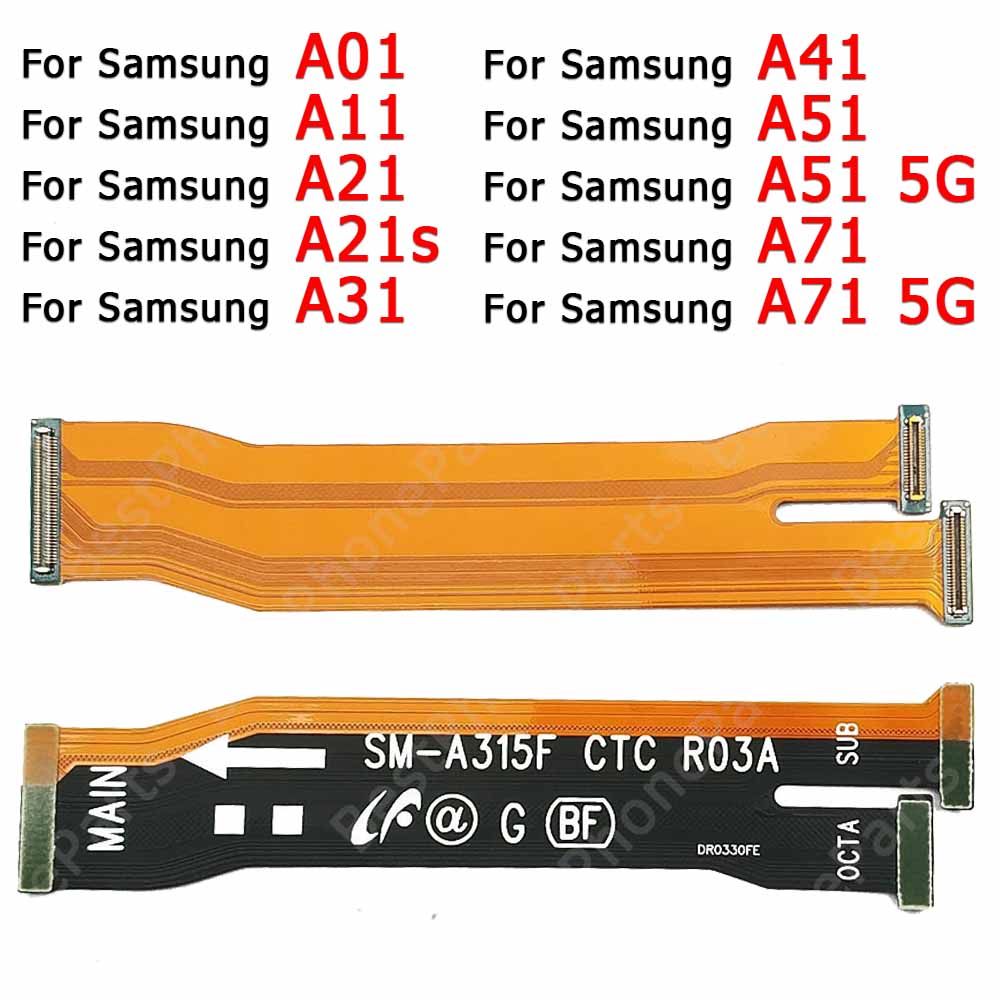 Hauptplatine Mainboard Hauptplatine biegen kabel für Samsung Galaxis A01 Ader A11 A21 A21 A31 A41 A51 A71 5G Ersatzteile