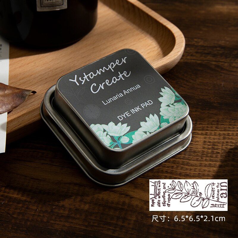 Stamp Ink Pads for Rubber Stamps Waterproof Pads for Acid-Free Non-Toxic Card Making Wood Fabric and Paper: H