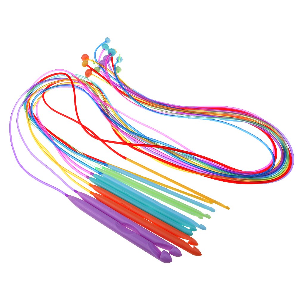 12 Sizes Knitting Needles 3.5-12mm 120cm Plastic Circular Knitting Needles