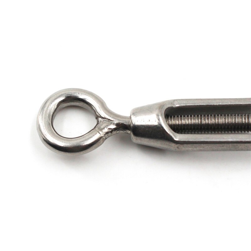 Yinpecly M5 304 Stainless Steel Hook & Eye Turnbuckle Heavy Duty Wire Rope Tension For Tighten Rope, Silver Tone 10Pcs - View #4